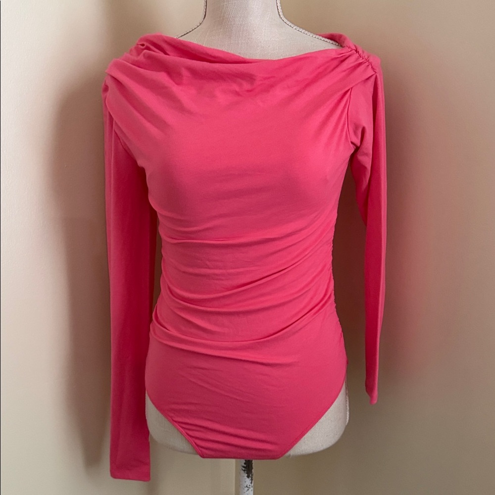 Chelsea & Violet Vibrant Pink Long Sleeve Top - Picture 6 of 8